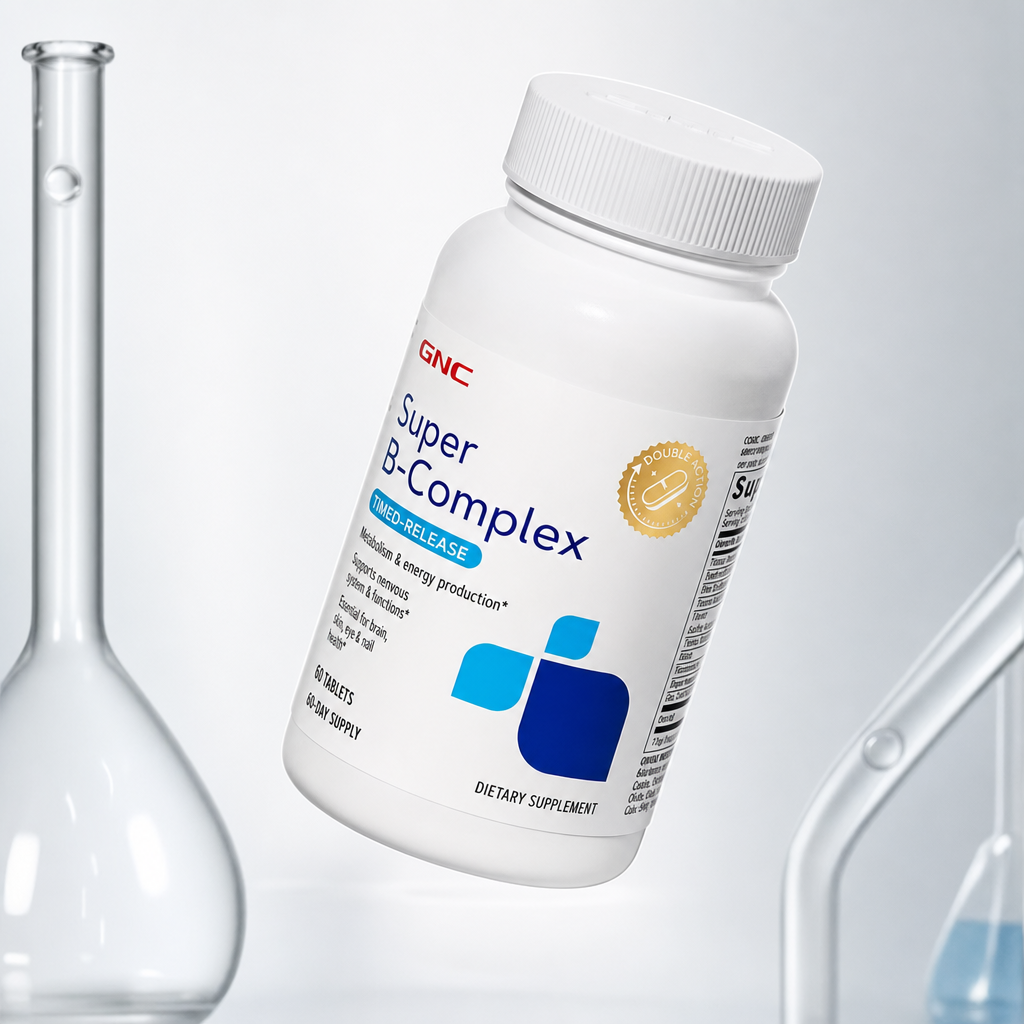 GNC 健安喜 Super B-Complex 雙層緩釋維生素B群 60粒／瓶 · Gallery · CONTENT-ef3d3c2957fb64dd96ecbfc7