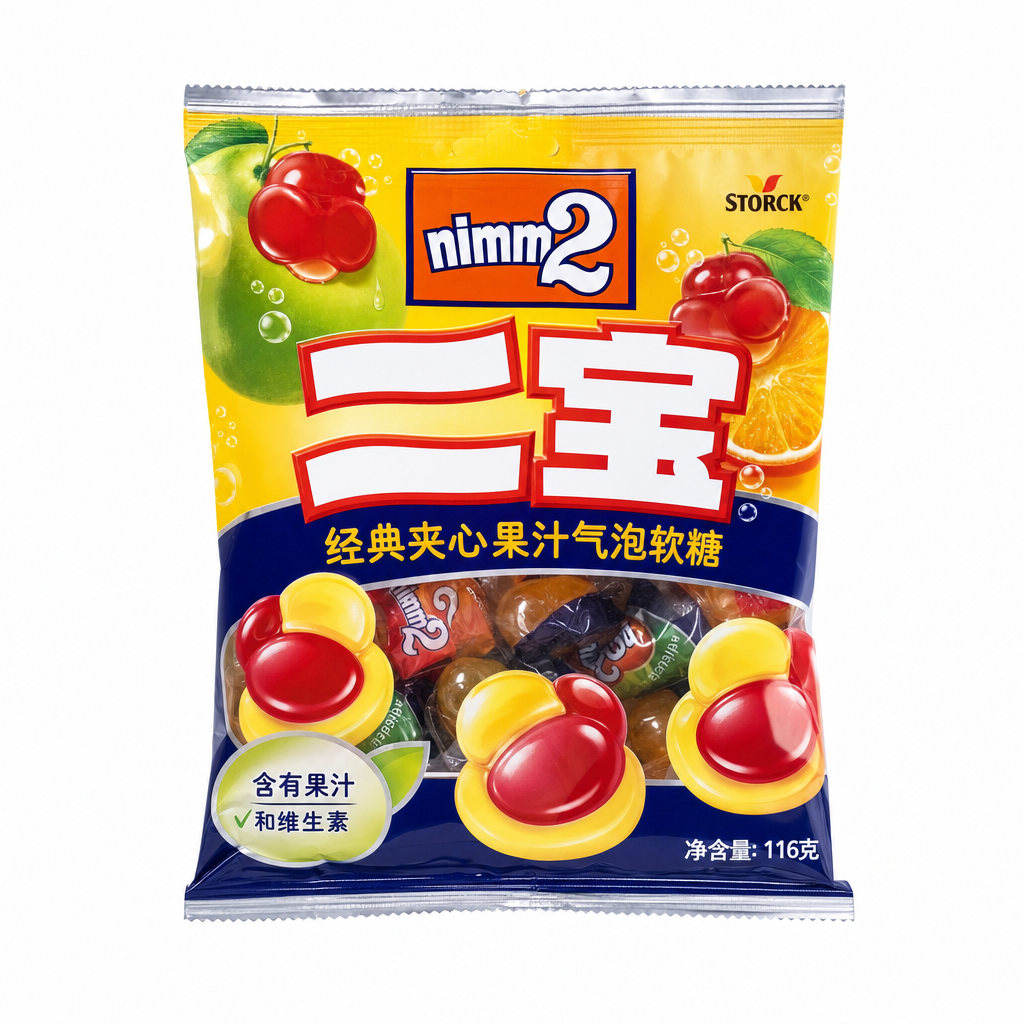 nimm2 二寶 Soft 夾心氣泡軟糖 綜合水果口味 含果汁與維生素 德國製 116g · Gallery · SRC-2e5b2a83b52d49ade8160792